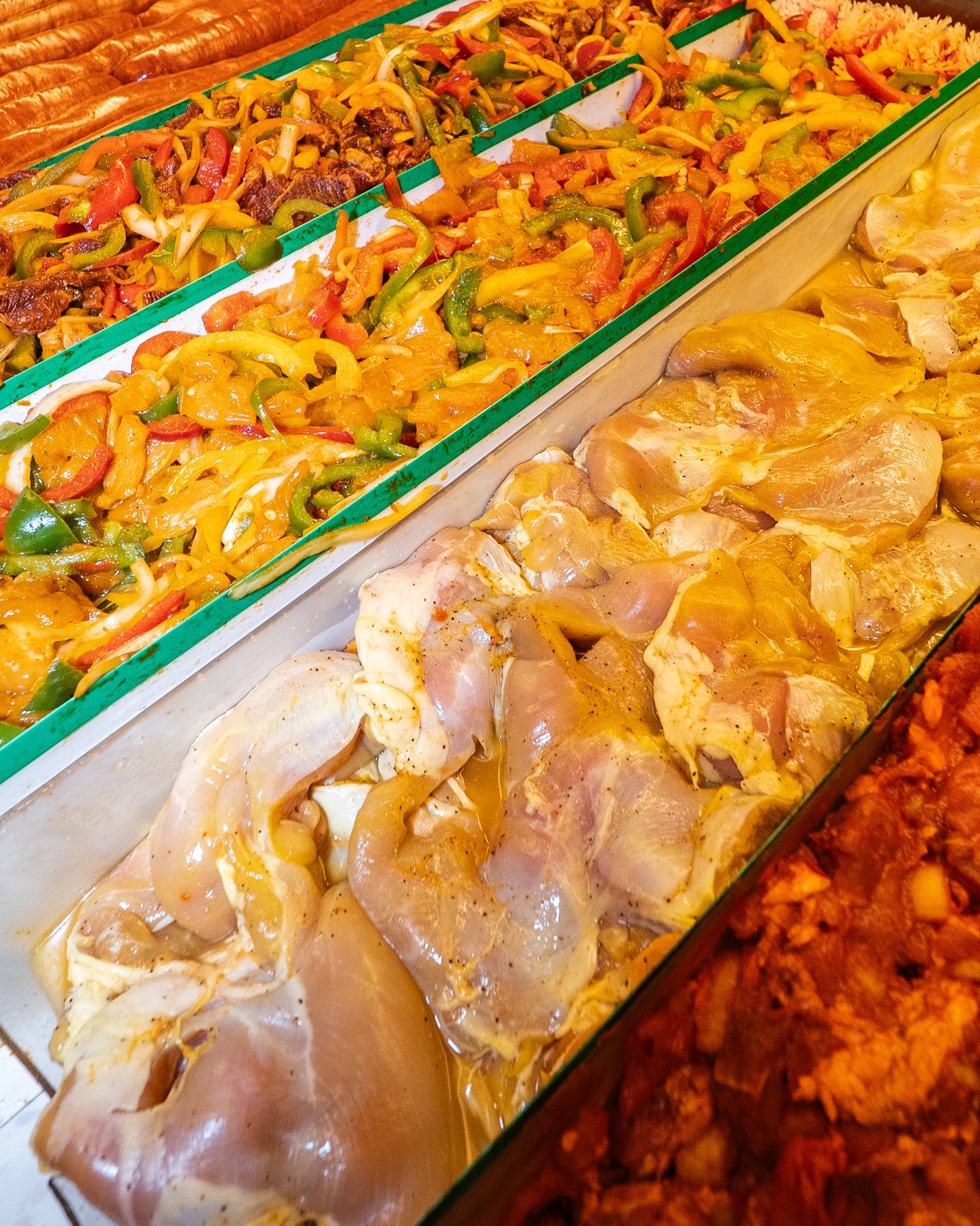Ortega's Market storefront and fresh produce
